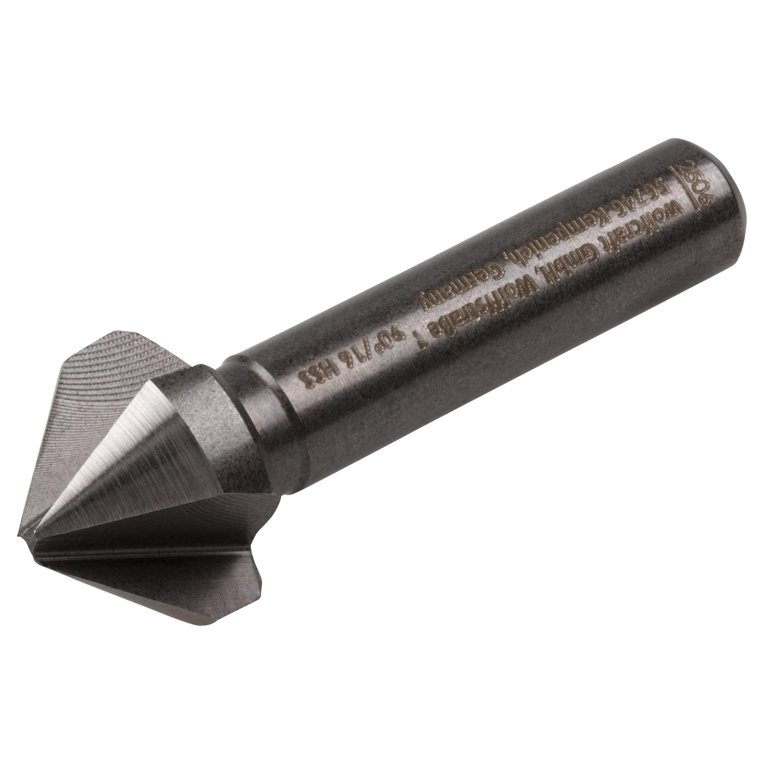 wolfcraft Conical Countersink, HSS, Ø 16 mm, Round Shank I 2506000 I For precise countersinking of drill holes for flush screw connections in metal and plastic