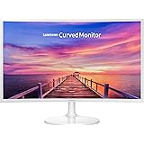 SAMSUNG 27" CF391 Curved FHD LED Monitor, White - 1800R Curvature, 1920 x 1080 Resolution, 4 ms Response Time, 16:9 Aspect Ra