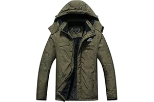 OTU Men's Waterproof Ski Jacket Snowboarding Windbreaker Warm Winter Hooded Mountain Snow Coat