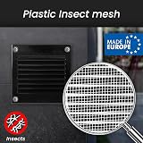 Repa Market 8x4 Black Air Vent Cover Steel Gable Wall Ceiling 200x100mm view 4