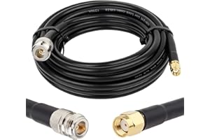 XRDS-RF 20FT N Type Female to RP-SMA Male Cable, Type N to RPSMA KMR240 Cable for Helium and Iot Hotspot Antennas, Lpwans Or 