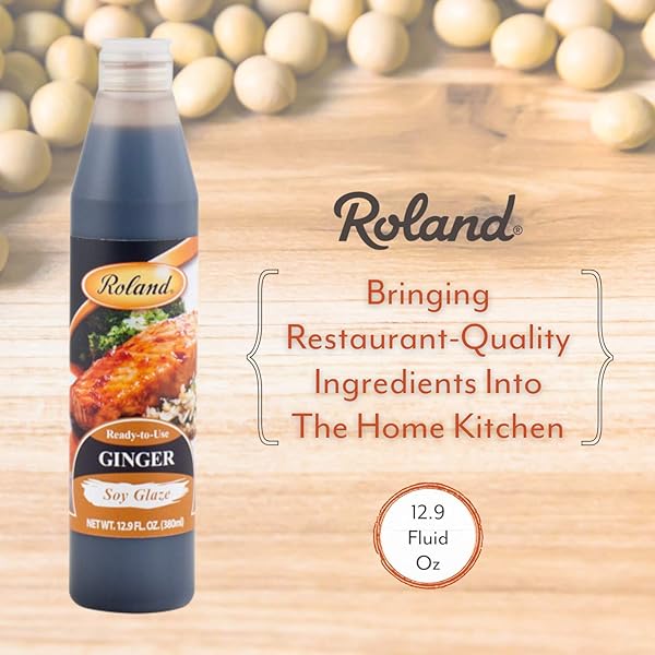 ROLAND FOODS GINGER SOY GLAZE, SPECIALTY IMPORTED FOOD, 12.88-OUNCE BOTTLE
