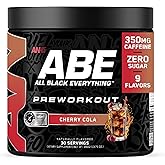 All Black Everything Pre-Workout Powder | Preworkout Energy Drink Mix | 350mg Caffeine | Beta Alanine & Citrulline | Energy Supplement for Men & Women | Cherry Cola | 30 Servings