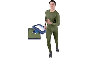 Kickoff Flexwear Thermal Underwear for Men Long Johns for Men Thermal Top Bottom Fleece Lined Base Layer Pajamas Cold Weather