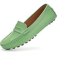 BEAUSEEN Women's Genuine Leather Penny Loafers Classic Driving Moccasins Casual Slip On Comfort Women Loafer Shoes