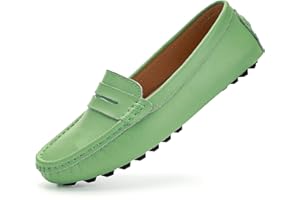 BEAUSEEN Womens Loafers Designer Loafers Women Shoes Leather Women Driving Loafers