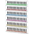 FEMELI 2 Pack Nail Polish Wall Racks 20 * 24 Inch Hold Up to 240 Bottles,Clear Acrylic Nail Polish Shelf Organizer Wall Mounted 6 Rows (2)