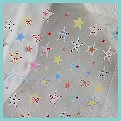 CESTSIREN Colorful Star Nail Art Stickers, Fashion