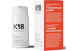Generic k18 Leave-In Molecular Hair Mask, Repairs Dry or Damaged Hair, Reverse Hair Damage from Bleach, Chemical Services, White