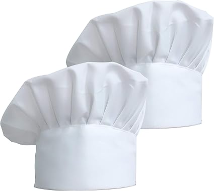 2 Pcs Chapeau De Chef Elastique Zksm Toque De Chef Cuisinier Reglable En Coton Polyester Pour Adultes Maison Hotel Barbecue Amazon Fr Cuisine Maison