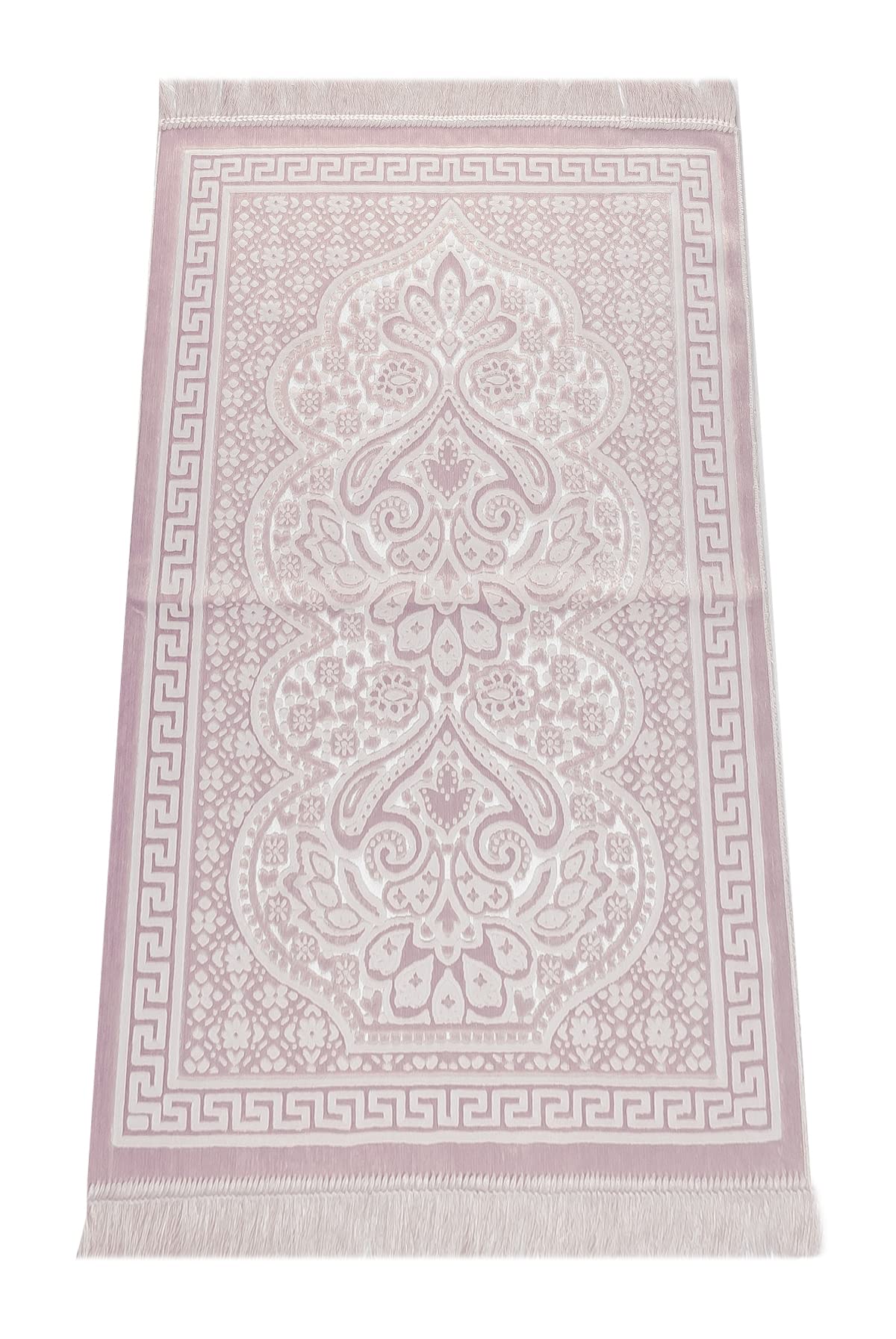 ihvan online, Soft Plush Lux Velvet Muslim Prayer Rug | Janamaz | Sajadah | Soft Islamic Prayer Rug | Islamic Gifts | Prayer Carpet Mat, Elegant, Color: Brown