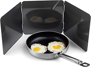 Fox Run Non-Stick 3 Sided Splatter Guard for Stove Top and Frying Pan, 9 x 10.25 inches, Gray Steel