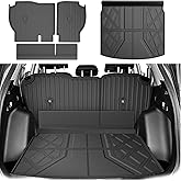 Cargo Liner Fit for Honda CRV 2023-2025 2026 All Models (Include Hybrid) - TTX LIGHTING Cargo Mat (Upper Deck) with Back Seat Protectors All-Weather TPE CR-V Accessories Backrest Mats