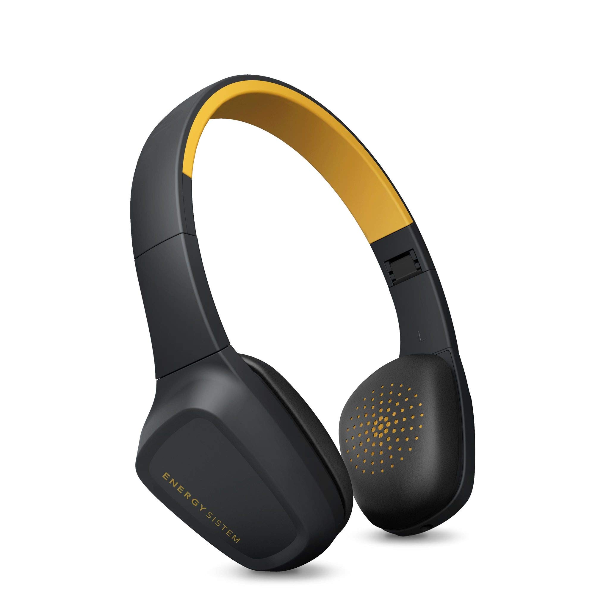 Energy Sistem Headphones 3 Bluetooth Yellow (Bluetooth 4.1, Playback control, Rotation system for perfect fit, Rechargeable battery, Microphone)