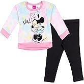 Disney Minnie Mouse Fleece Sweatshirt and Leggings Outfit Set Infant to Big Kid Sizes (12 Months - 14-16)