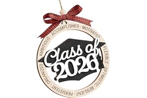 Natural Wood Graduation Decoration for Class of 2026 and 2025 Safe Sign Suitable for Multiple Occasion Party Decoration