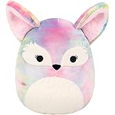 Squishmallows Original 8in Paulette The Rainbow Tie-Dye Fennec Fox – Official Jazwares Plush (Little)