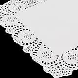 BELLE VOUS 100 Pack White Rectangle Lace Paper Doilies 36.5 x 26cm 14.37 x view 4