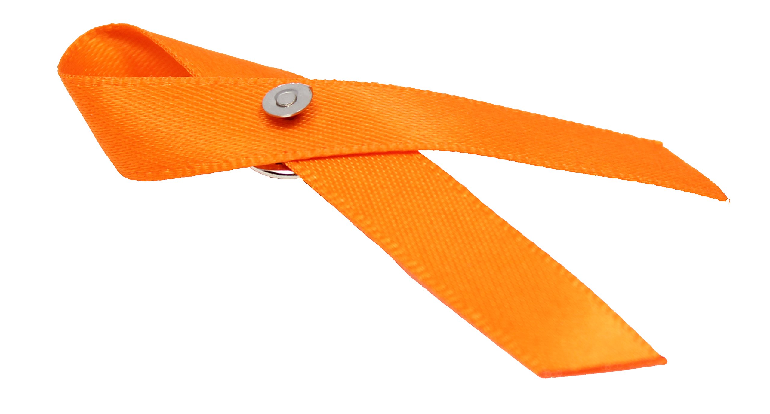 Orange Ribbon Awareness Fabric Lapel Pin 25 Pack