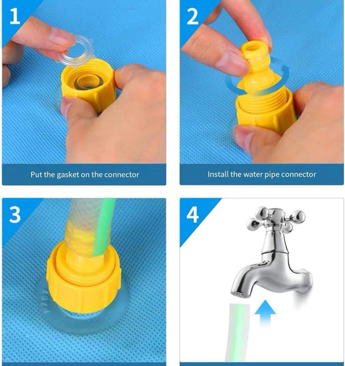 Vizor Taopleker Water Slip and Slide for Kids Adults, Backyard Giant Waterslide Racing Lanes and Splash Pool Games, Outdoor Blow Up Water Slides: Toys & Games