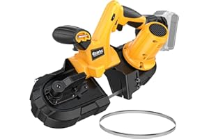 Cordless Portable Band Saw, 2-1/2″ Cutting Capacity, Ecarke 20V Brushless Band Saw Compatible with DeWalt 20V Batteries (Not 