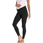 Foucome Women's Under The Belly Super Soft Support Maternity Leggings
