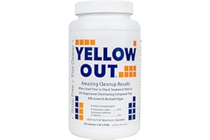 CORAL SEAS Yellow Out Swimming Pool Chlorine Shock Enhancing Treatment - 4 lbs.