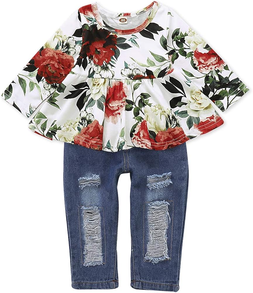 jean long sleeve shirt outfit