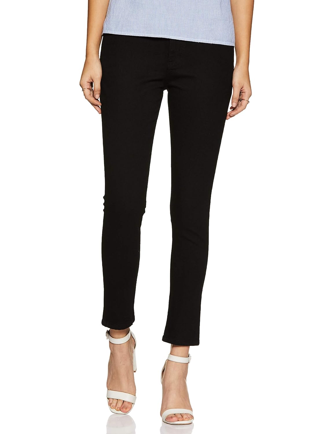 Buy AND Women's Flat Front Pants at Amazon.in