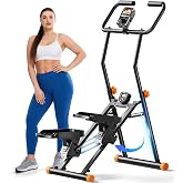 Folding Stair Stepper for Home, 2026 Upgraded Stair Climber with Adjustable Handlebar