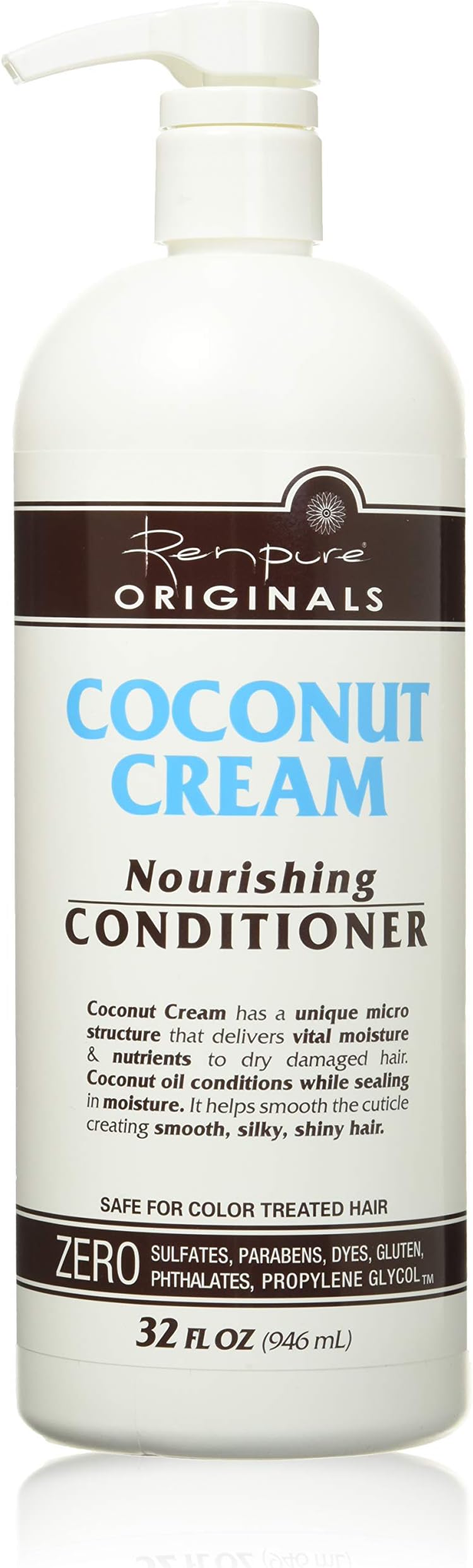 Renpure Coconut Cream Nourishing Conditioner, 32 Ounce