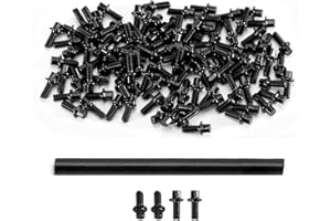 INJORA M1.4 12.9 Grade Beadlock Screws for 1.0" Wheels(Black)