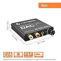 Digital to Analog Audio Converter with Headphone