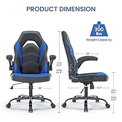 Ergonomic Gaming Chair with Adjustable PU Leather