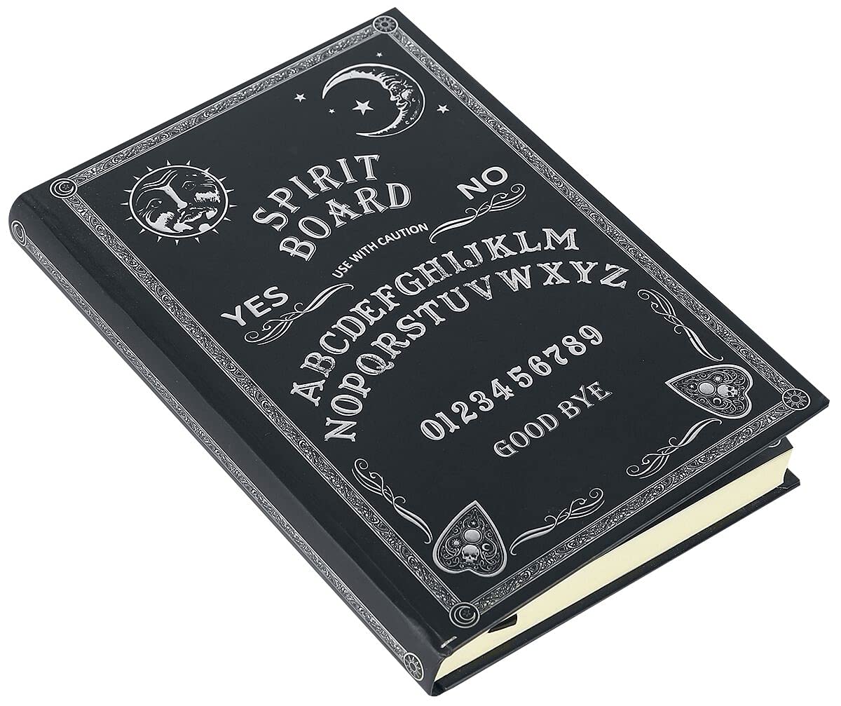 Nemesis Now Embossed Journal Black and White Spirit Board 17cm, Coated, Wood Free Paper