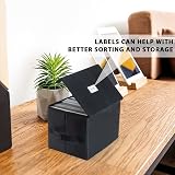 UENTIP 7 inch Vinyl Record Storage Box Black Stackable Collapsible Holds 60 view 8