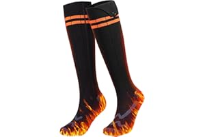 Heated Socks for Men Women, Rechargeable Battery Heated Socks with 4 Heat Settings, 5000mAh Electric Socks for Winter Outdoor