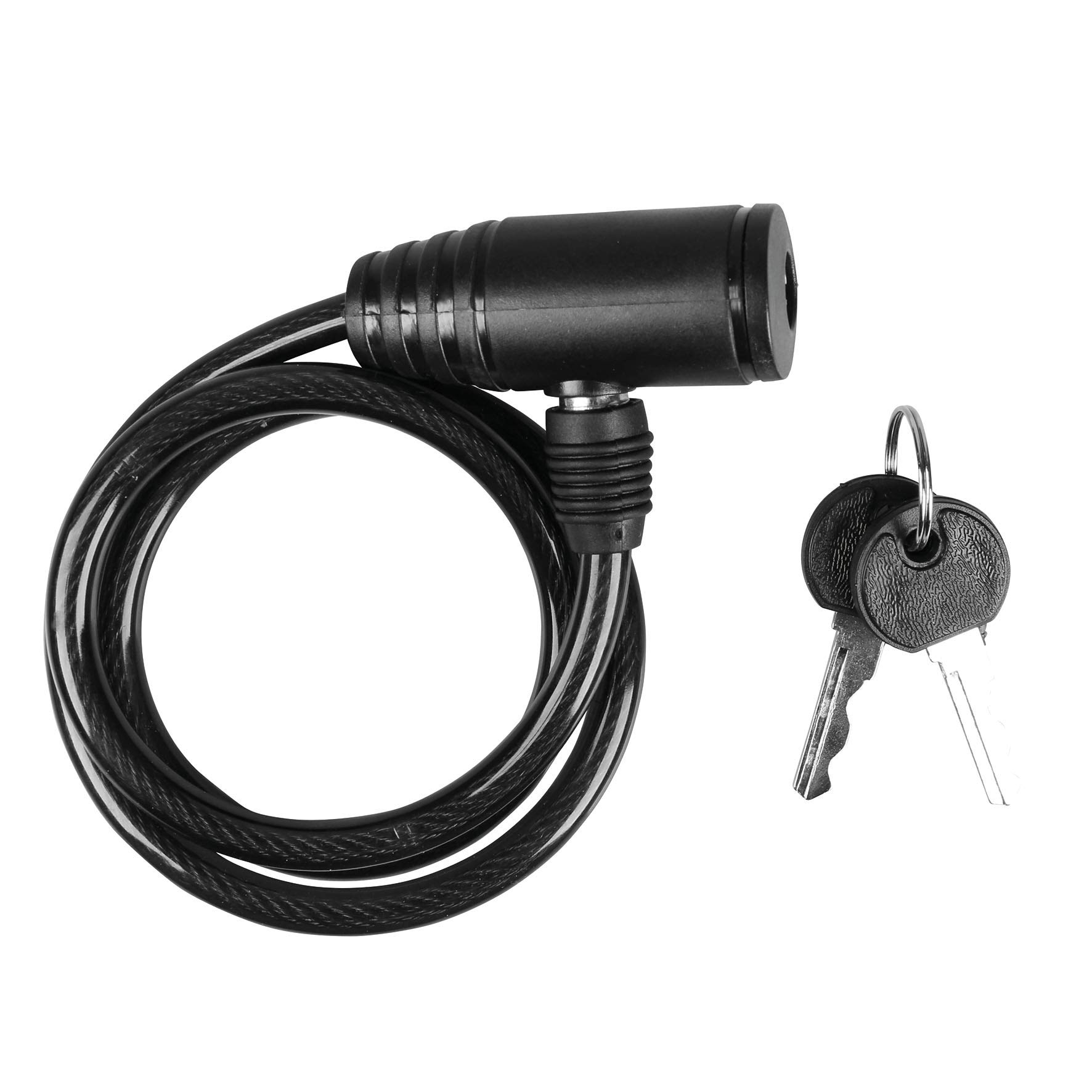 RAYMOND Anti-Theft Bicycle Bike Motorcycle Electric Scooter Padlock Bicycle Motorbike Lock for Bicycle/Scooter/Scooter - Anti-Theft Spiral Cable Lock with Key Lock - Length 80 cm - Cable 8 mm