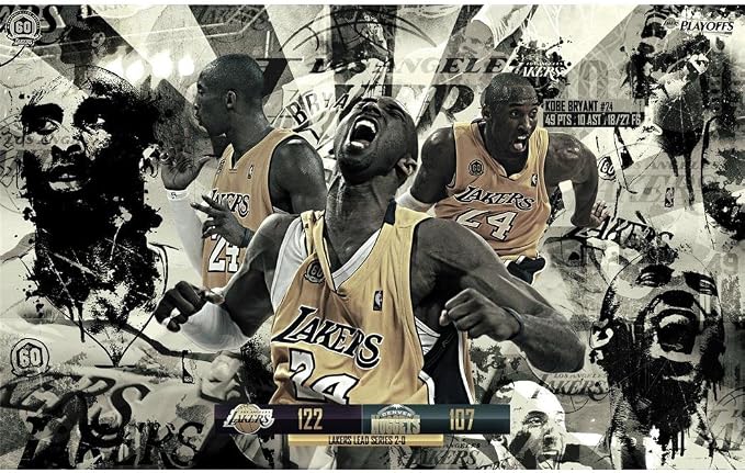 Kobe Bryant (22inch X 14 inch/56 cm x 35 cm) Silk Print Póster – Póster