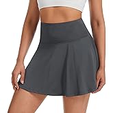Wetorie Womens Tennis Skirts with Shorts High Waisted Pleated Running Casual Pickleball Golf Skirts with Pockets