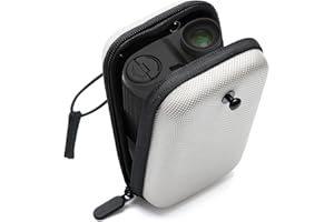 Anglekai Golf Rangefinder Hard Shell Case, Hard Golf Rangefinder Case Universal Range Finder Carry Bag (Green+Black)