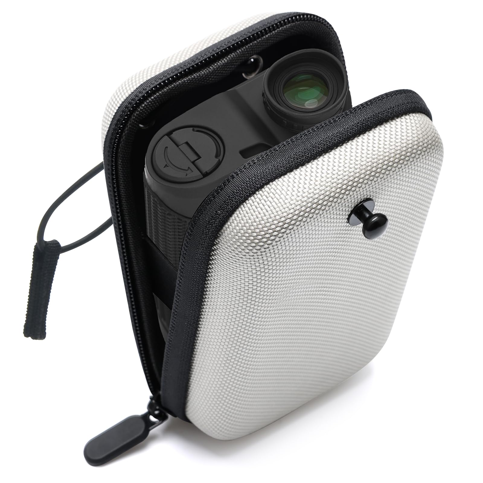 Windspeed Golf Rangefinder Hard Shell Case, Solid Golf Rangefinder Case with Buckle, Universal Range Finder Pouch (Grey+Black)