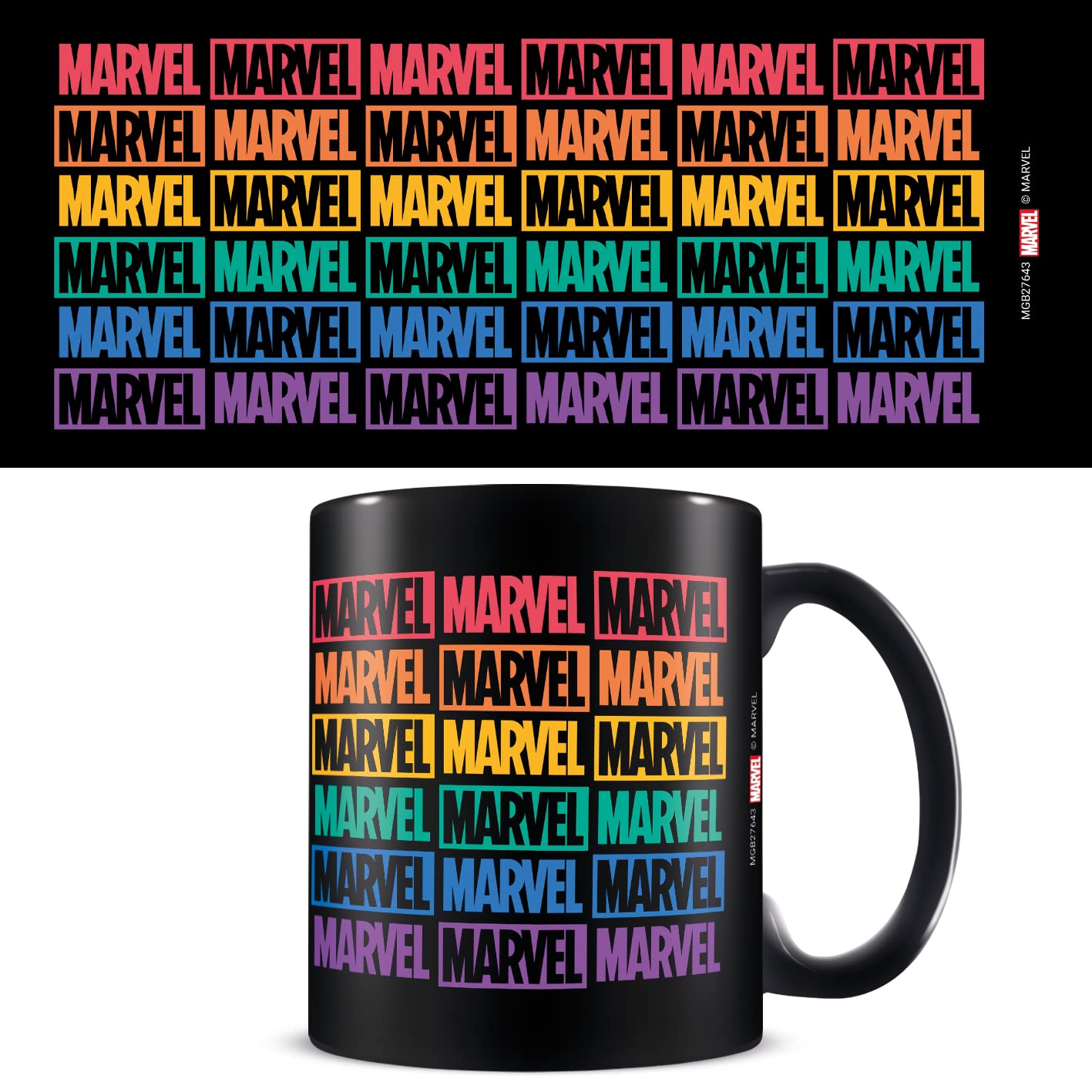Pyramid International Marvel Mug in Presentation Gift Box (Pride Logo Design) 11oz Ceramic Coffee Mug, Marvel Gifts for Men and Marvel Gifts for Women - Official Merchandise