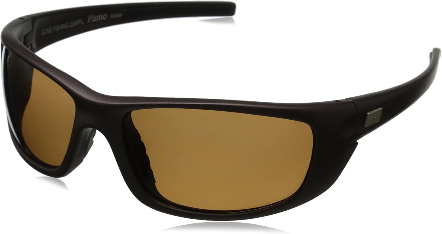 Gone Fishing Pismo Polarized Wrap Sunglasses, Matte