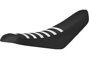 Enjoy Mfg Seat Cover - Compatible with Tuttio Soleil 01 Electric Mini Bike - #492 (All Black with White Ribs)