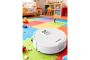 Mini Robot Vacuum Quiet Low Profile Sweeper for Dorm Apartment Kids Room