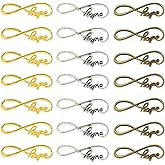 Honbay 60PCS Infinity Hope Symbol Connectors Charms Pendants Alloy Jewelry Making Accessories for DIY Bracelets, Anklets, Necklaces, Shoes, Jewelry Making or DIY Crafts
