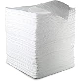 3M Petroleum Sorbent Pad HP-156, High Capacity, White (Case of 100)