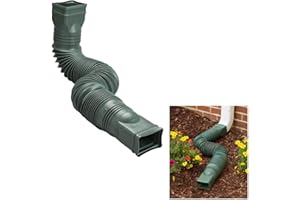 Amerimax Green Flexible Downspout Extension Gutter Connector Rainwater Drainage