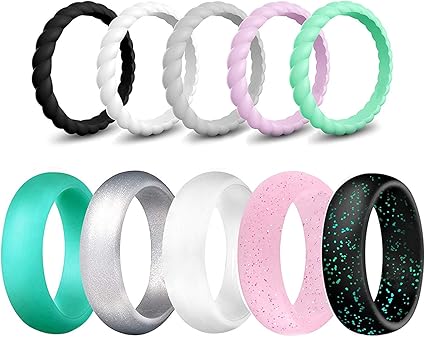 Amazon Com Kredy Silicone Wedding Ring Bands For Women 10 Pack Size 5 6 7 8 9 Womens Stackable Thin Flash Powder Rubber Wedding Band Rings 5 7mm 3mm Wide Pink 7 5 8 Sports Outdoors Amazon Com Kredy Silicone Wedding Ring Bands For Women 10 Pack Size 5 6 7 8 9 Womens Stackable Thin Flash Powder Rubber Wedding Band Rings 5 7mm 3mm Wide Pink 7 5 8 Sports Outdoors